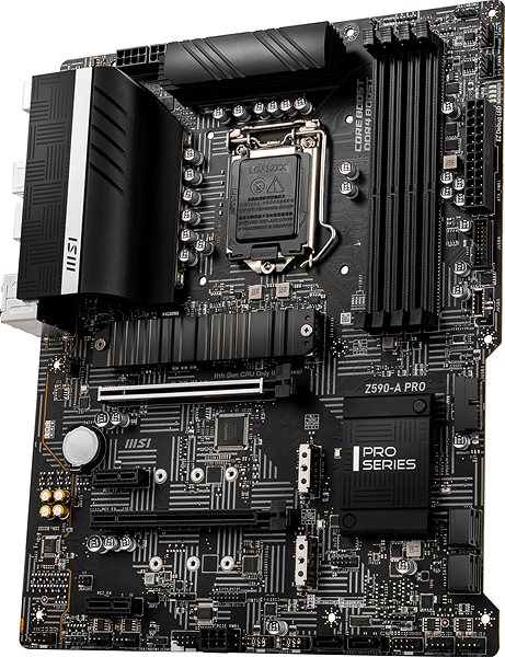 Motherboard MSI Z590-A PRO Lateral view