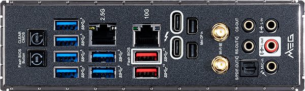 Motherboard MSI MEG Z590 GODLIKE Mainboard Anschlussmöglichkeiten (Ports)