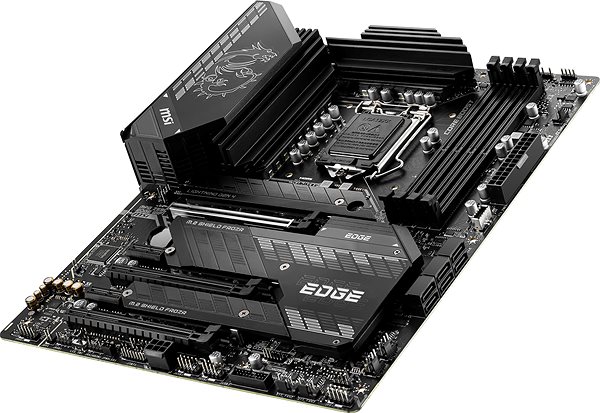 Motherboard MSI MPG Z590 GAMING EDGE WIFI Lateral view