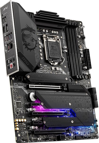 Motherboard MSI MPG Z590 GAMING PLUS Mainboard Seitlicher Anblick