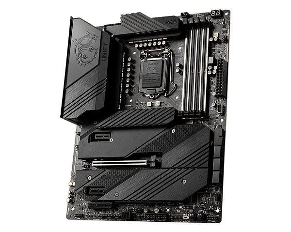 Motherboard MSI MEG Z590 UNIFY Lateral view