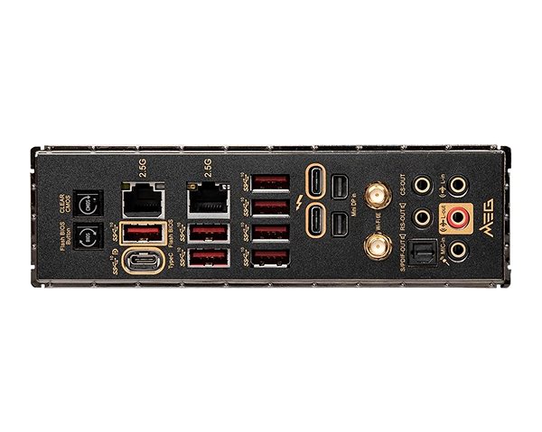 Základní deska MSI MEG Z690 ACE Možnosti připojení (porty)