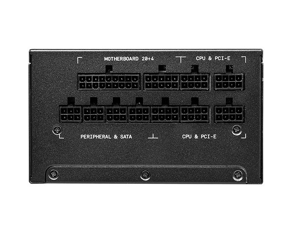 PC zdroj MSI MPG A1000G Možnosti pripojenia (porty)