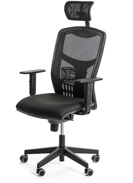Office Chair ALBA York Net, Black Lateral view