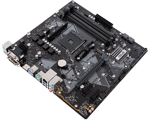 Motherboard ASUS PRIME B450M-A/CSM Lateral view