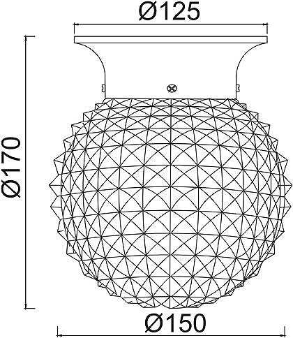 Ceiling light Aca Decor Capri, bronze .