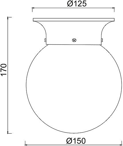Ceiling light Aca Decor Capri, white .