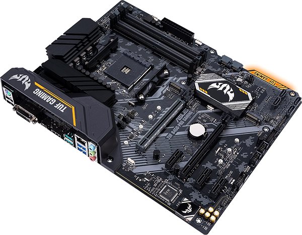 Motherboard ASUS TUF B450-PRO GAMING Lateral view