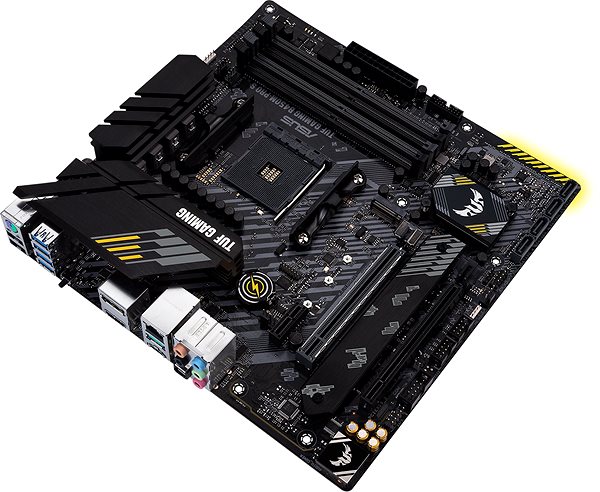 Motherboard ASUS TUF GAMING B450M-PRO S Lateral view