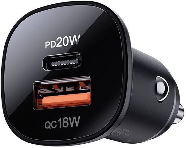 Auto-Ladegerät ACEFAST Car Charger (USB-C 20W + USB-A 18W) 38W Black ...