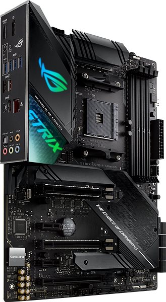 Motherboard ASUS ROG STRIX X570-F GAMING Lateral view