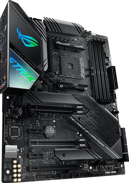 Motherboard ASUS ROG STRIX X570-F GAMING Lateral view