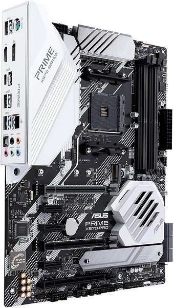 Motherboard ASUS PRIME X570-PRO Seitlicher Anblick