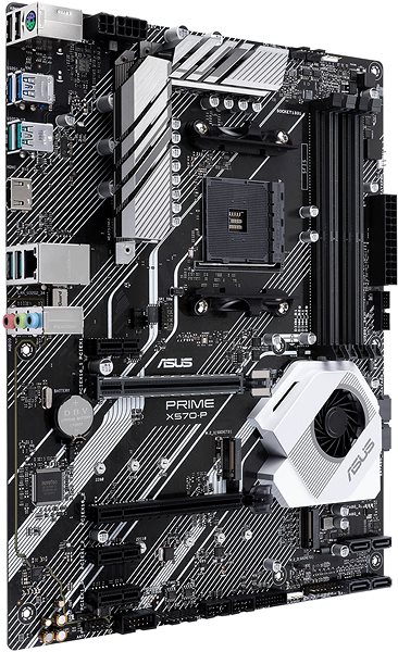Motherboard ASUS PRIME X570-P Lateral view