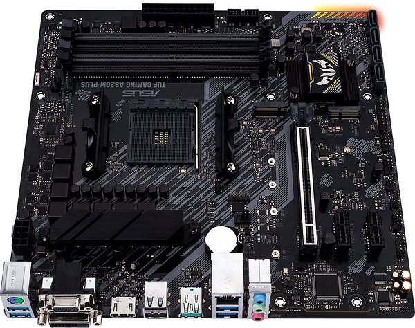 Motherboard ASUS TUF GAMING A520M-PLUS Lateral view