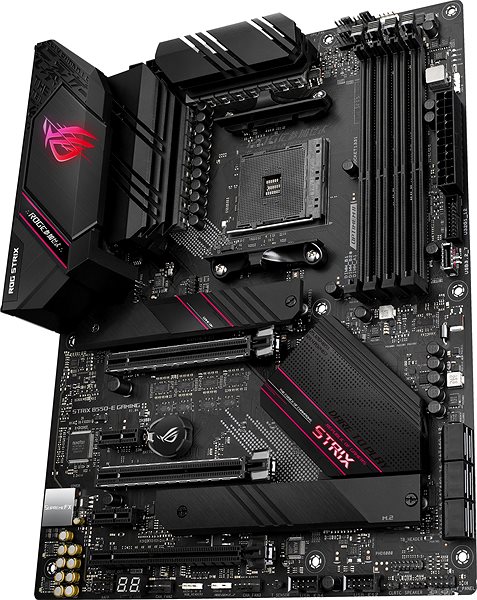 Motherboard ASUS ROG STRIX B550-E GAMING Seitlicher Anblick