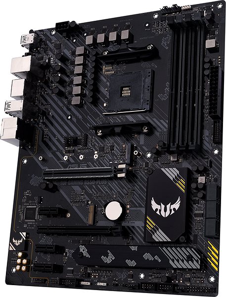 Motherboard ASUS TUF GAMING B550-PLUS Seitlicher Anblick