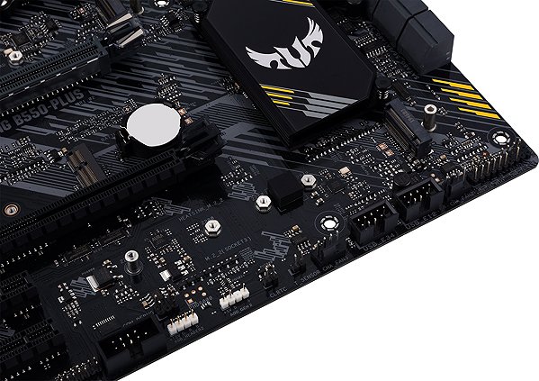 Motherboard ASUS TUF GAMING B550-PLUS Lateral view