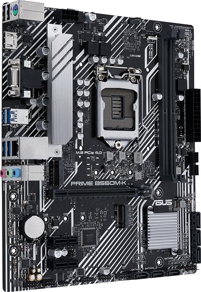 Motherboard ASUS PRIME B560M-K Seitlicher Anblick