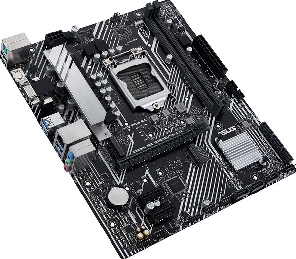 Motherboard ASUS PRIME B560M-K Seitlicher Anblick