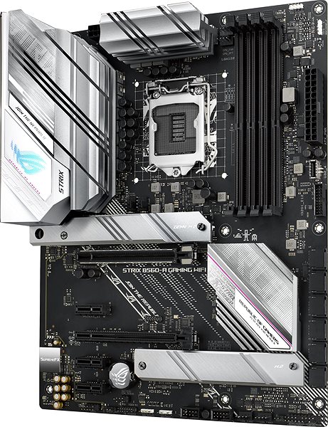 Motherboard ASUS ROG STRIX B560-A GAMING WIFI Seitlicher Anblick