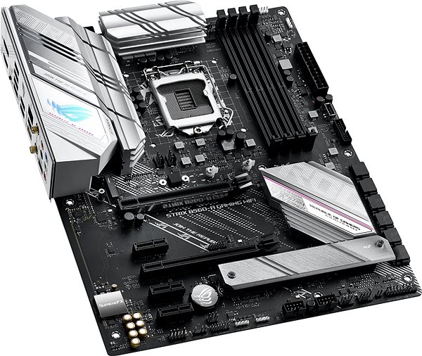 Motherboard ASUS ROG STRIX B560-A GAMING WIFI Lateral view