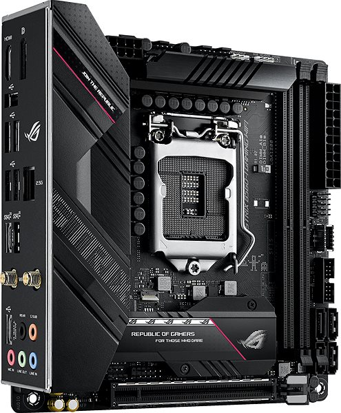 Motherboard ASUS ROG STRIX B560-I GAMING WIFI Seitlicher Anblick