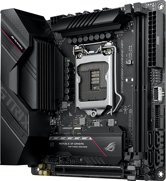 Motherboard ASUS ROG STRIX B560-I GAMING WIFI Seitlicher Anblick