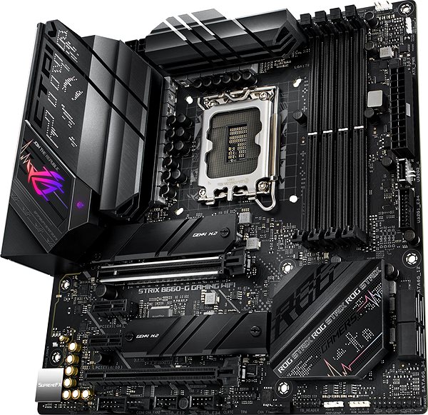 Motherboard ASUS ROG STRIX B660-G GAMING WIFI Lateral view
