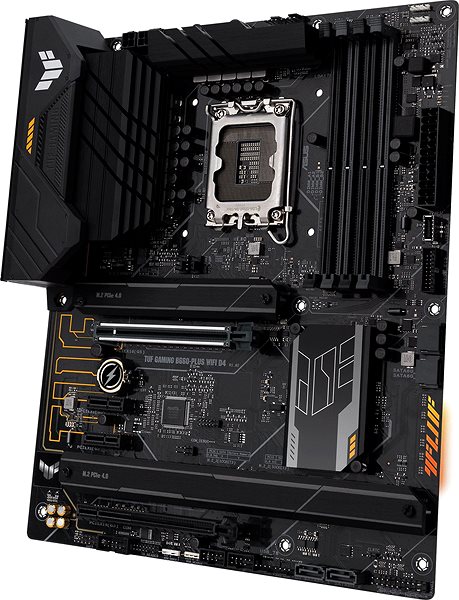 Motherboard ASUS TUF GAMING B660-PLUS WIFI D4 Lateral view