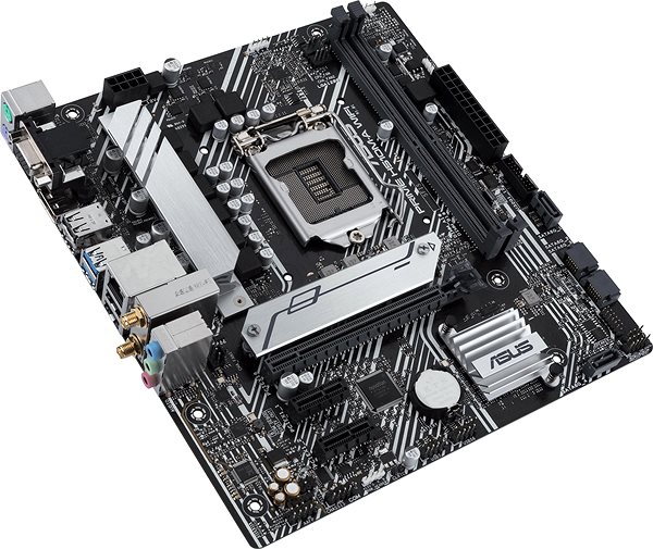 Motherboard ASUS PRIME H510M-A WIFI Lateral view