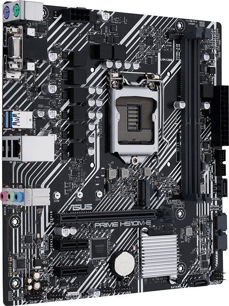 Motherboard ASUS PRIME H510M-E Lateral view