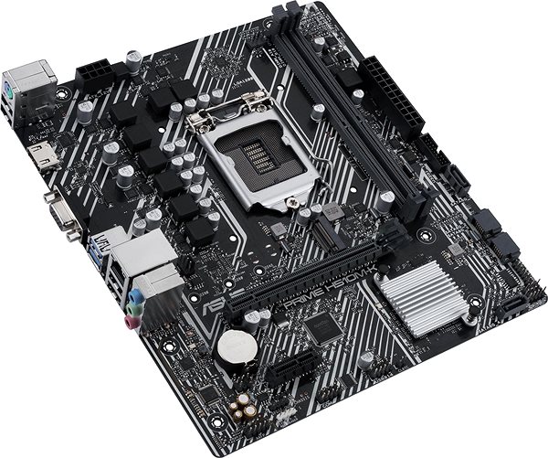 Motherboard ASUS PRIME H510M-K Lateral view