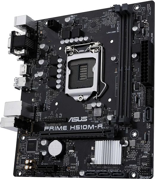 Motherboard ASUS PRIME H510M-R Mainboard Seitlicher Anblick