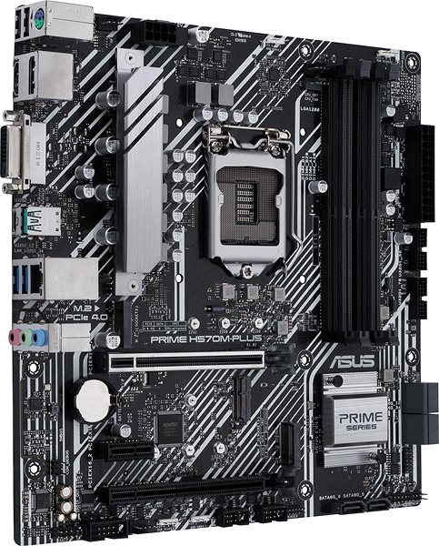 Motherboard ASUS PRIME H570M-PLUS Lateral view