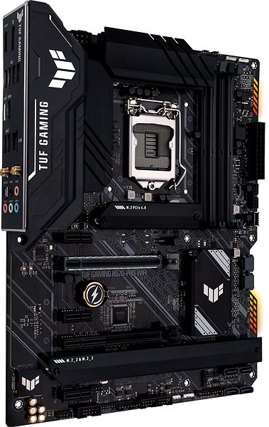 Motherboard ASUS TUF GAMING H570-PRO WIFI Seitlicher Anblick