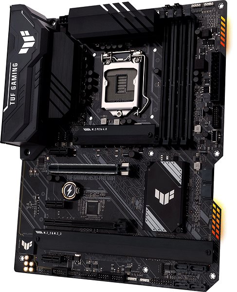 Motherboard ASUS TUF GAMING H570-PRO WIFI Seitlicher Anblick