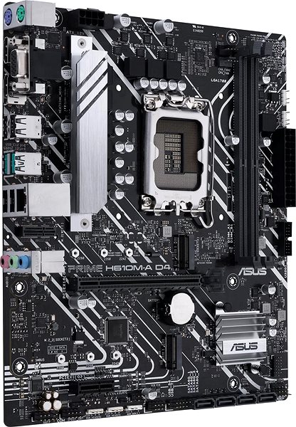 Motherboard ASUS PRIME H610M-A WIFI D4 Lateral view