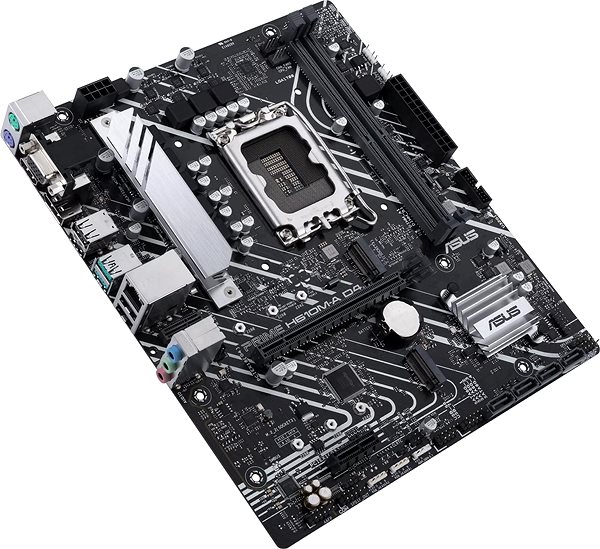 Motherboard ASUS PRIME H610M-A WIFI D4 Mainboard Seitlicher Anblick