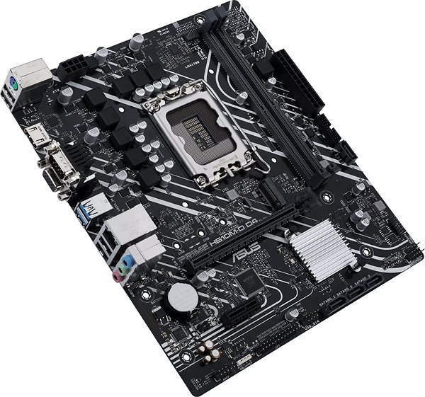 Motherboard ASUS PRIME H610M-D D4 Lateral view