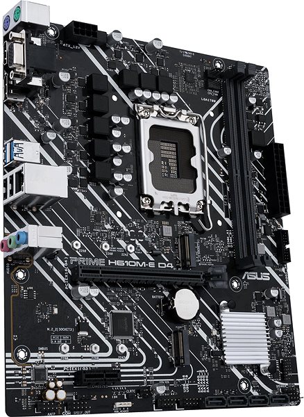 Moderkort ASUS PRIME H610M-E D4 Sidovy