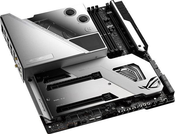 Motherboard ASUS ROG MAXIMUS XIII EXTREME GLACIAL Lateral view
