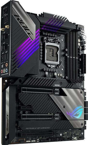 Motherboard ASUS ROG MAXIMUS XIII HERO Lateral view