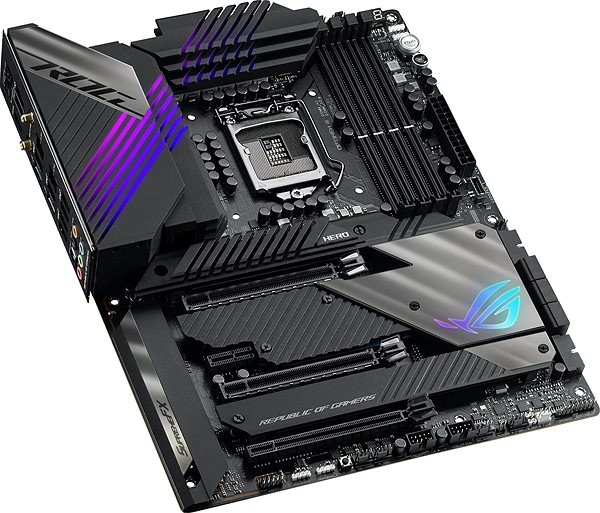 Motherboard ASUS ROG MAXIMUS XIII HERO Lateral view