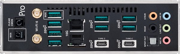 Motherboard ASUS Pro WS WRX80E-SAGE SE WIFI Mainboard Anschlussmöglichkeiten (Ports)