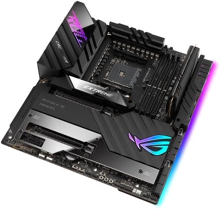 Motherboard ASUS ROG CROSSHAIR VIII EXTREME Lateral view