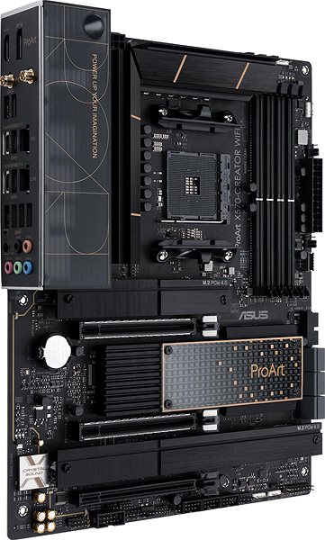 Motherboard ASUS ProArt X570-CREATOR WIFI Lateral view