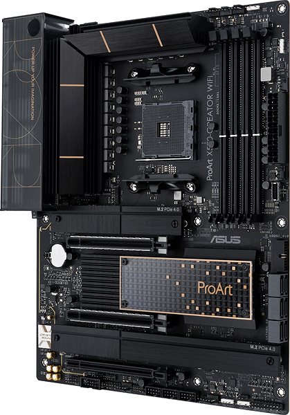 Motherboard ASUS ProArt X570-CREATOR WIFI Lateral view
