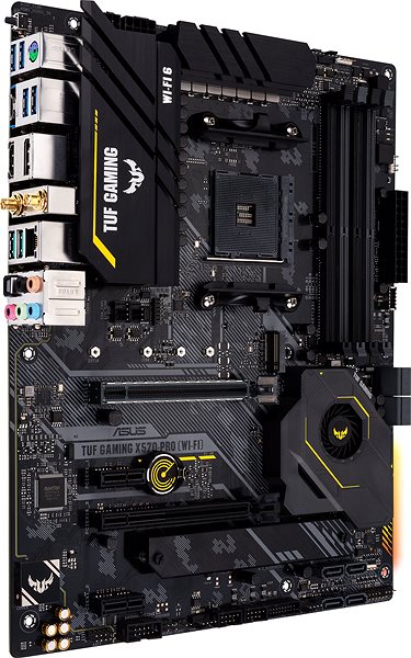 Motherboard ASUS TUF GAMING X570-PRO (WI-FI) Lateral view