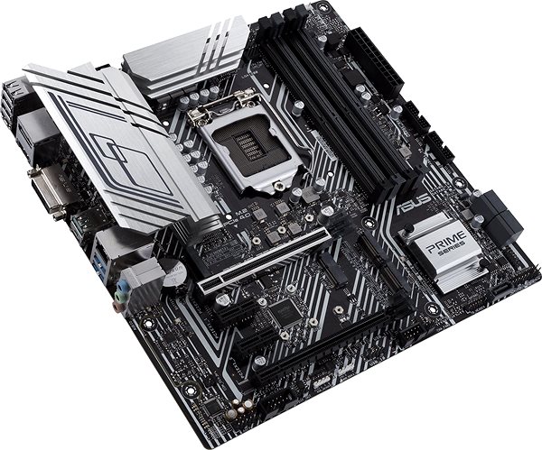 Motherboard ASUS PRIME Z590M-PLUS Lateral view